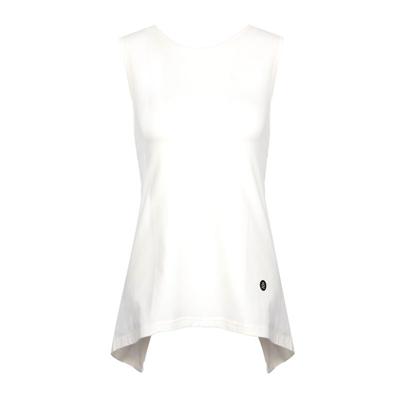 Top do jogi damski Moonholi Galaxy Open Back Tank biały 217
