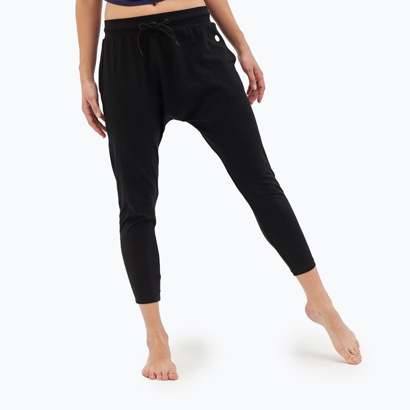Spodnie do jogi damskie Moonholi Cosmic Cropped Track Pants czarne 219