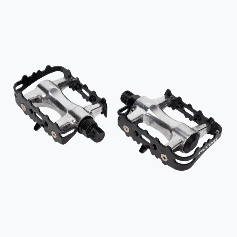 Pedały rowerowe ACCENT Basic srebrny/czarny