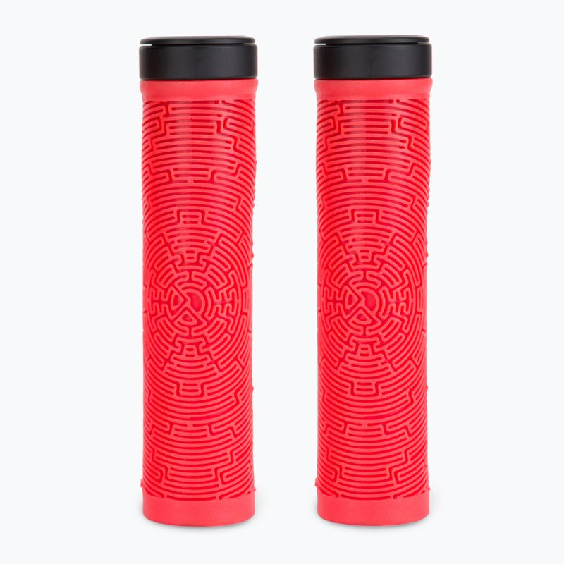 Chwyty kierownicy Dartmoor Maze red
