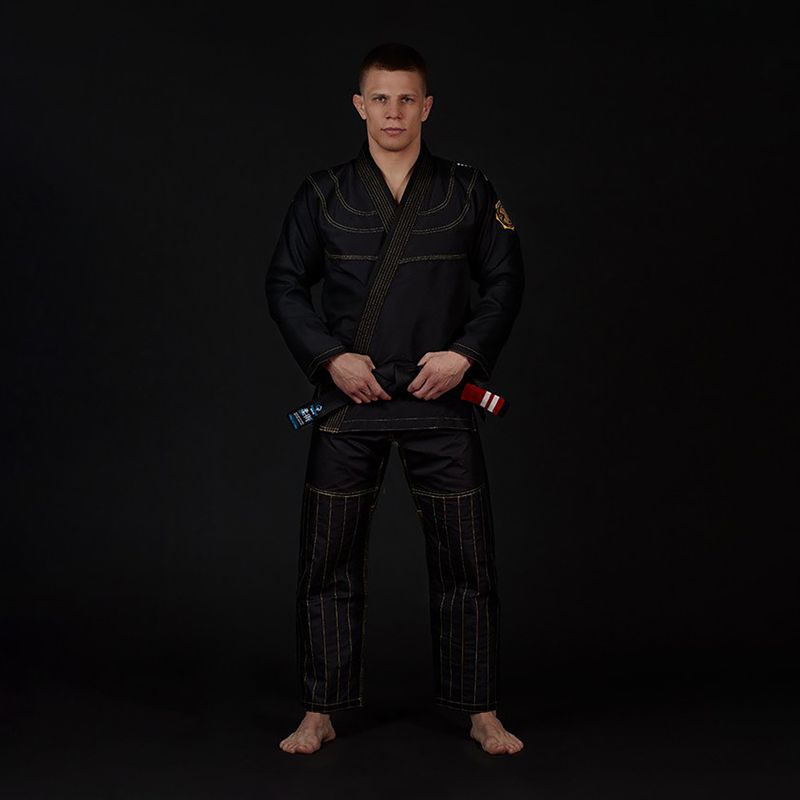 GI do brazylijskiego jiu-jitsu męskie Ground Game Champion 2.0 czarne 2