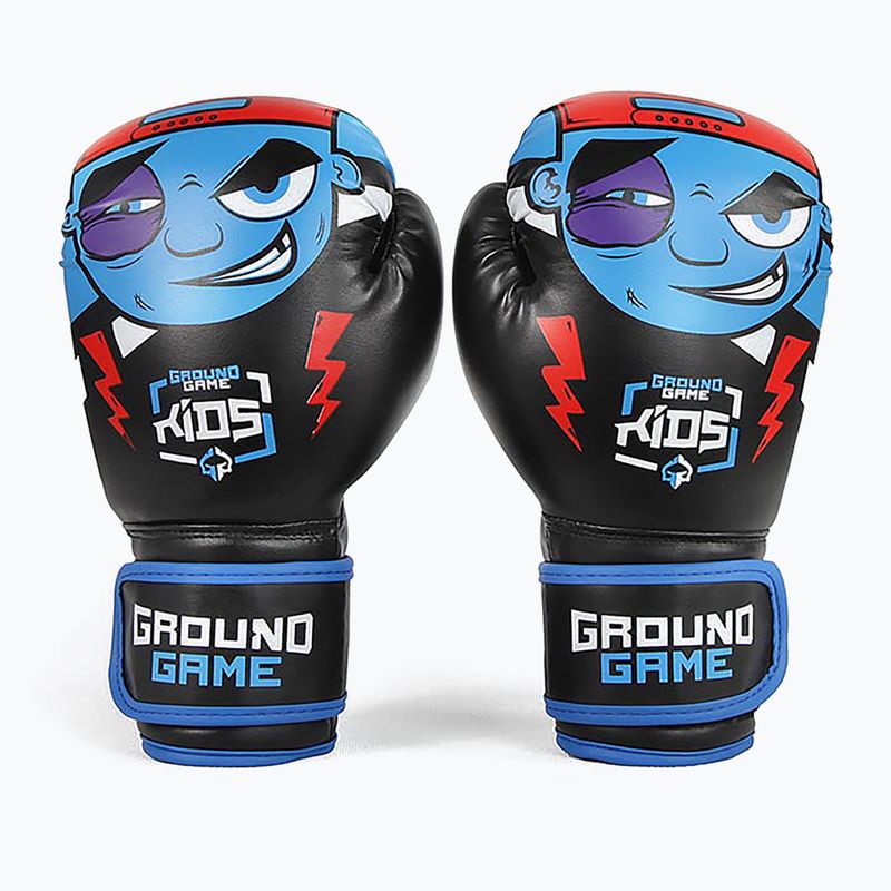 Rękawice bokserskie dziecięce Ground Game Prodigy czarne/multi 6