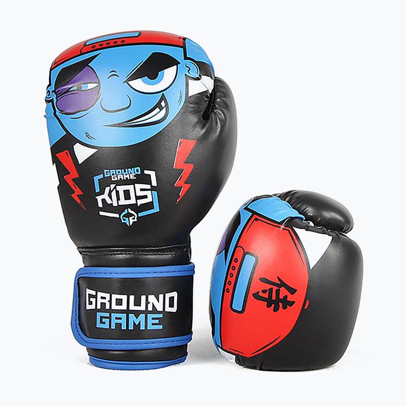 Rękawice bokserskie dziecięce Ground Game Prodigy czarne/multi 10