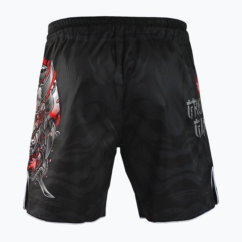 Spodenki treningowe męskie Ground Game MMA Samurai 2.0 czarno/czerwone 2