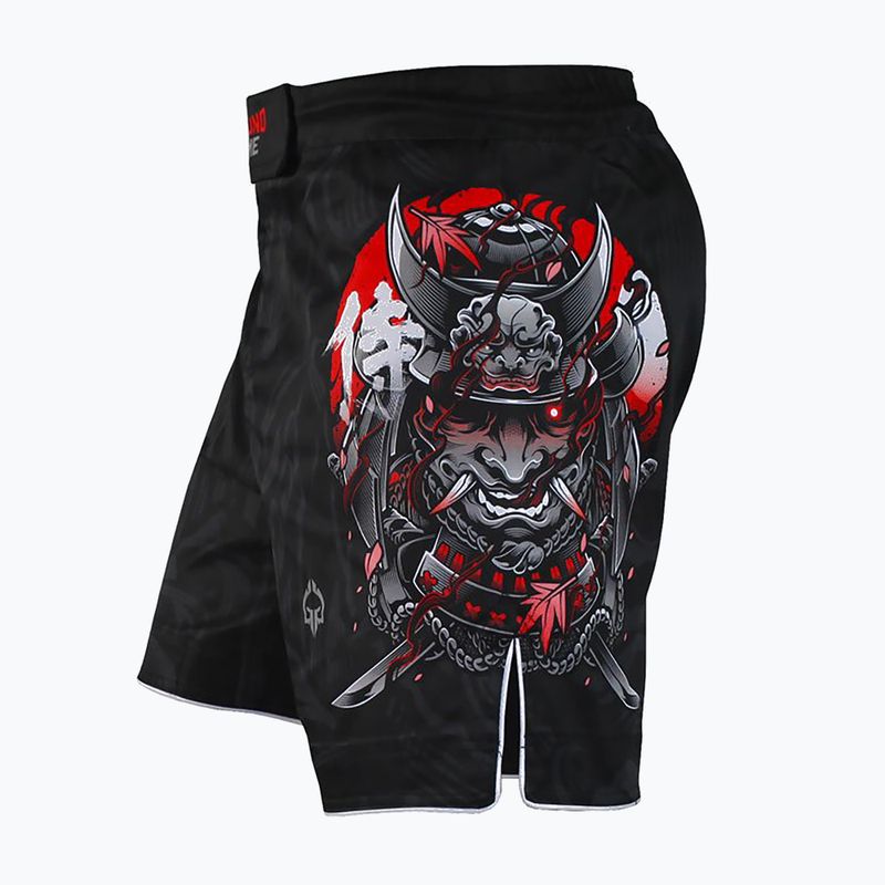 Spodenki treningowe męskie Ground Game MMA Samurai 2.0 czarno/czerwone 3