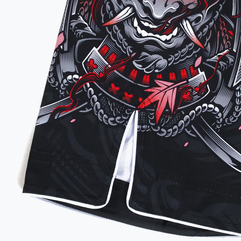 Spodenki treningowe męskie Ground Game MMA Samurai 2.0 czarno/czerwone 7