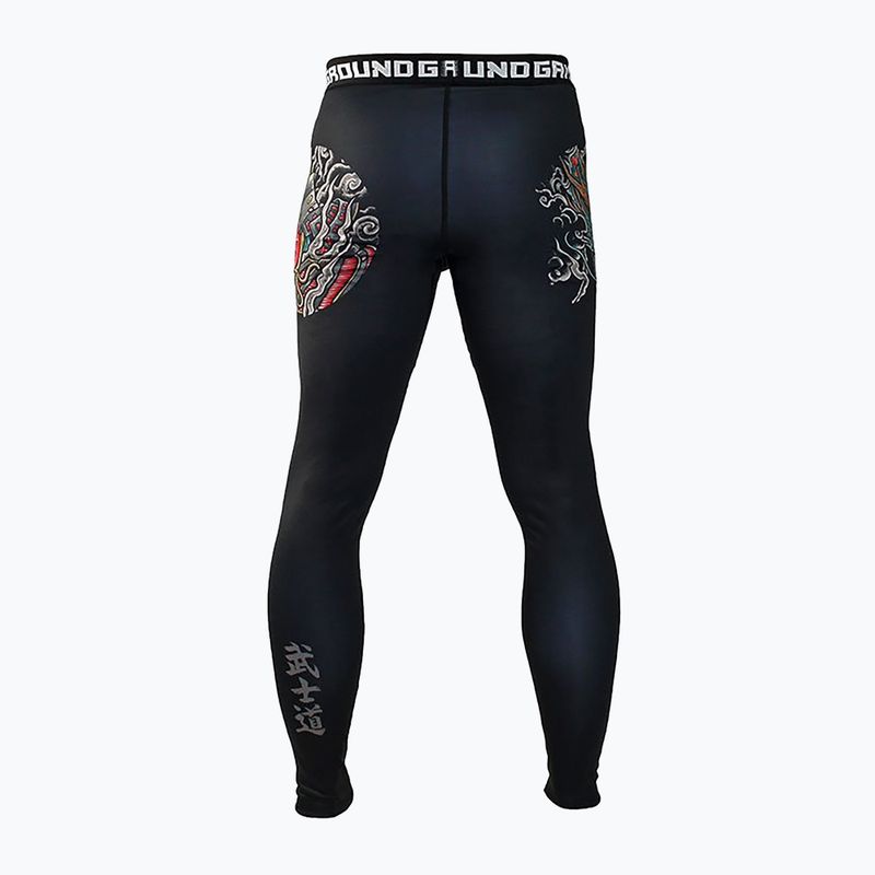 Legginsy treningowe męskie Ground Game Bushido 3.0 czarne 4