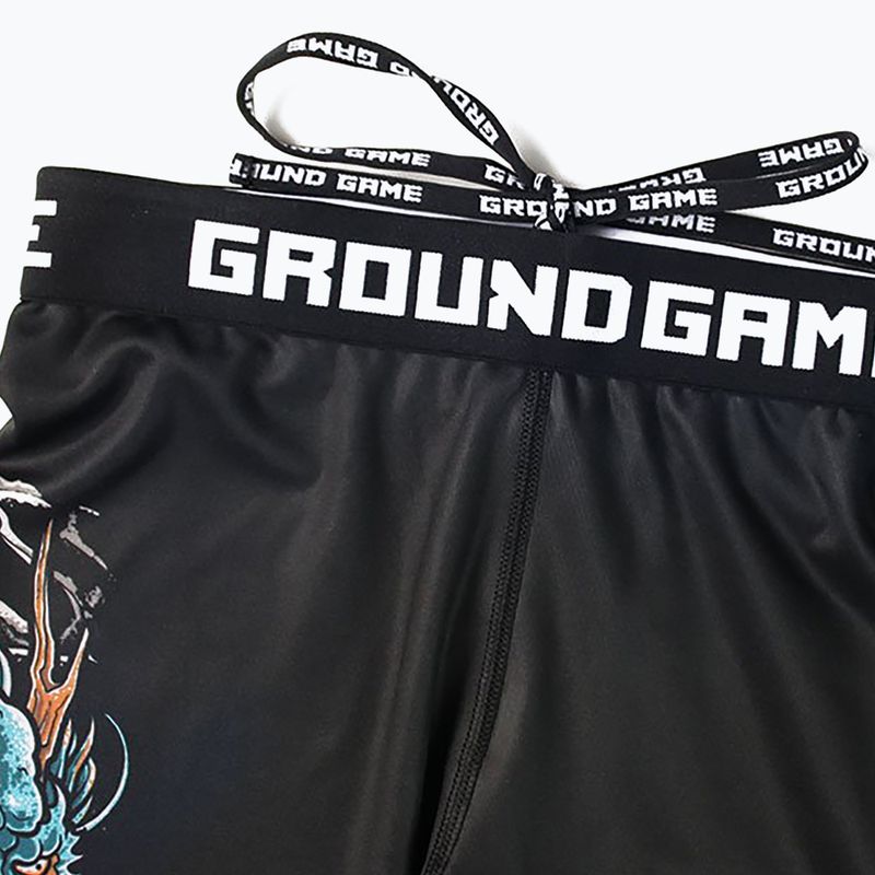 Legginsy treningowe męskie Ground Game Bushido 3.0 czarne 8