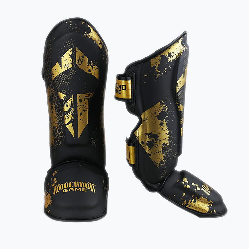 Ochraniacze piszczeli i stóp  Ground Game Cage Gold czarne/złote