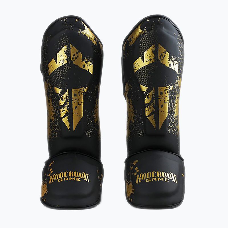 Ochraniacze piszczeli i stóp  Ground Game Cage Gold czarne/złote 2