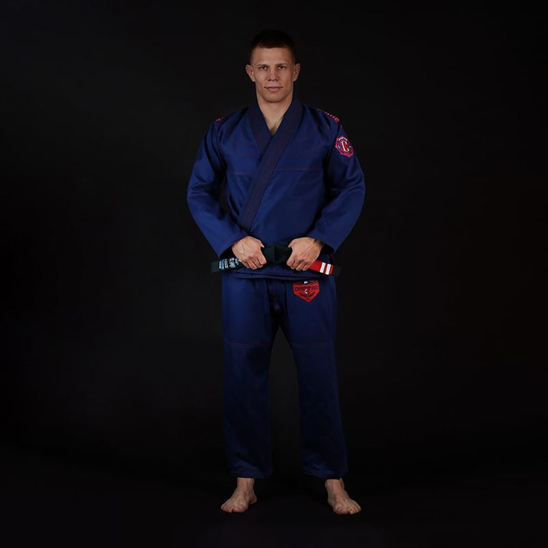 GI do brazylijskiego jiu-jitsu męskie Ground Game Champion 2.0 granatowe 2