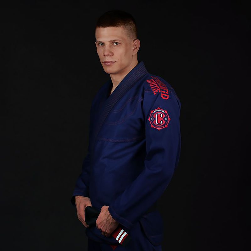 GI do brazylijskiego jiu-jitsu męskie Ground Game Champion 2.0 granatowe 3