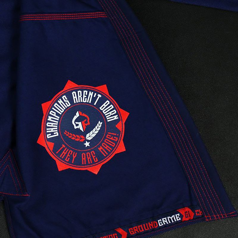 GI do brazylijskiego jiu-jitsu męskie Ground Game Champion 2.0 granatowe 9