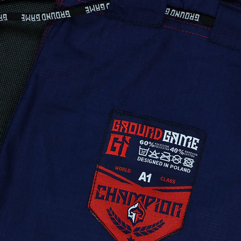 GI do brazylijskiego jiu-jitsu męskie Ground Game Champion 2.0 granatowe 10