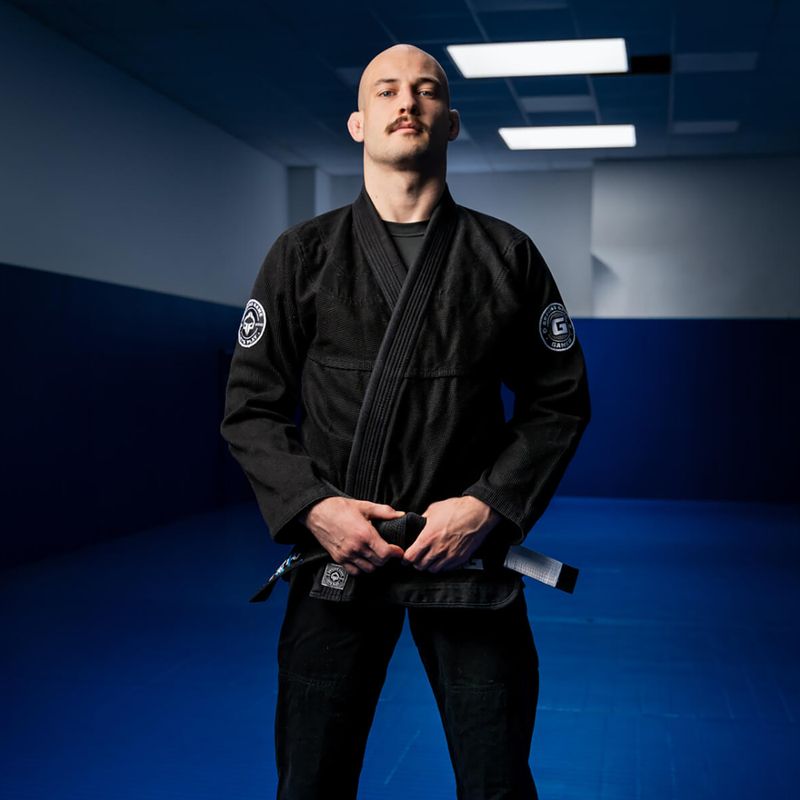 GI do brazylijskiego jiu-jitsu męskie Ground Game Gamer czarne 4