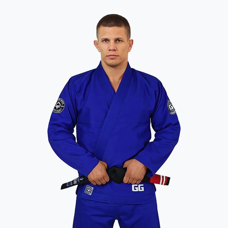 GI do brazylijskiego jiu-jitsu męskie Ground Game Gamer niebieskie