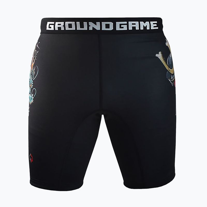 Spodenki treningowe męskie Ground Game Vale Tudo Bushido 3.0 czarny/multikolor