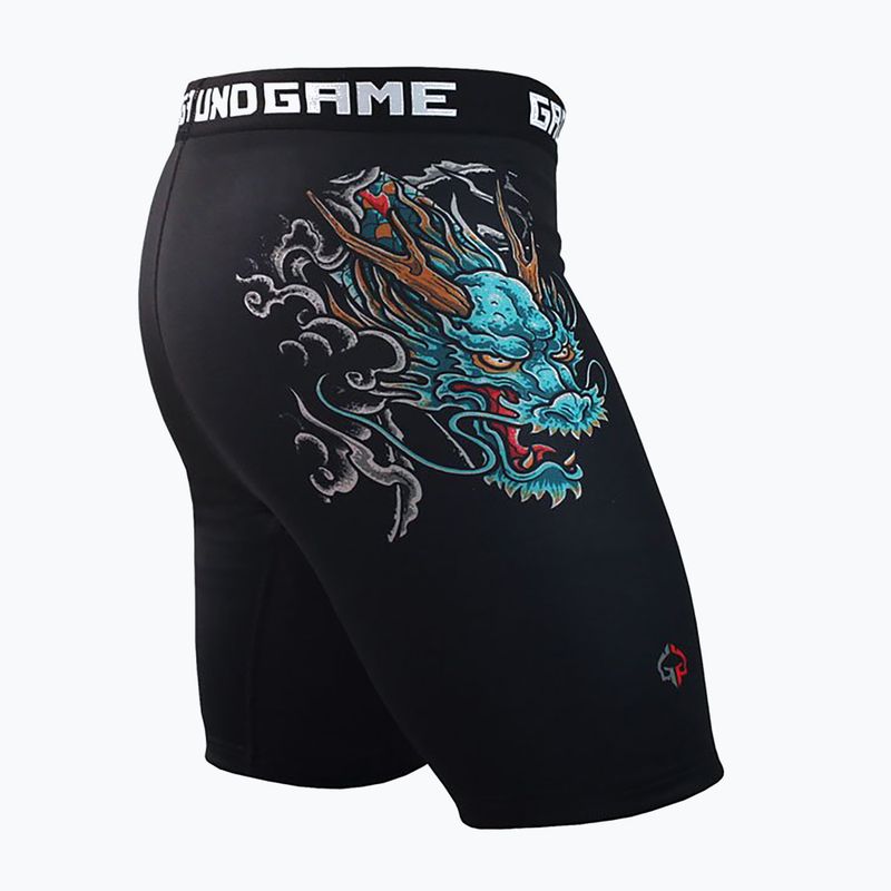 Spodenki treningowe męskie Ground Game Vale Tudo Bushido 3.0 czarny/multikolor 3