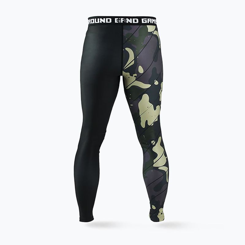 Legginsy treningowe męskie Ground Game Moro 3.0 moro 4