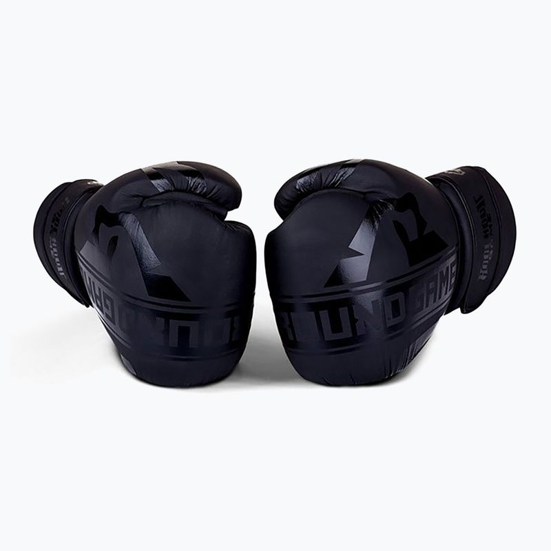 Rękawice bokserskie Ground Game Stripe Black czarne 4