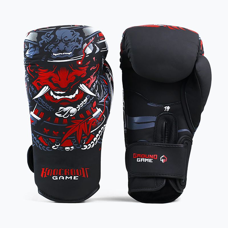 Rękawice bokserskie Ground Game Samurai czarne