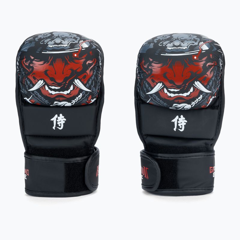 Rękawice sparingowe Ground Game MMA Samurai czarne