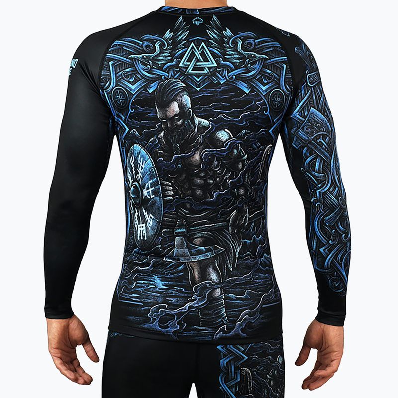Rashguard longsleeve męski Ground Game Viking czarny/niebieski 2