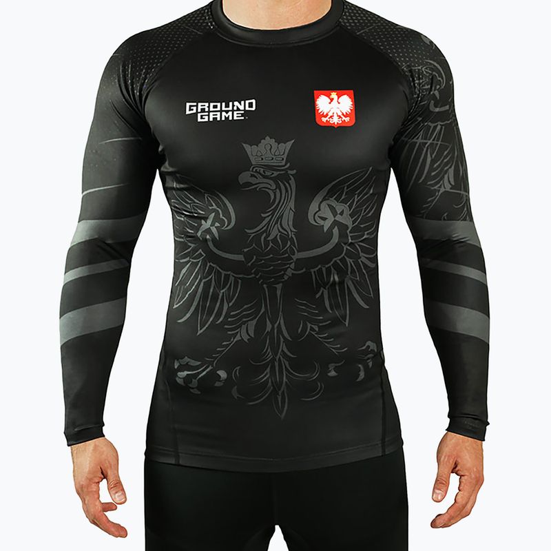 Rashguard longsleeve męski Ground Game Polska czarny