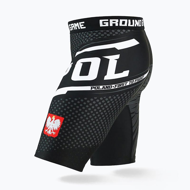Spodenki treningowe męskie Ground Game Vale Tudo Polska czarno/biało/czerwone 3
