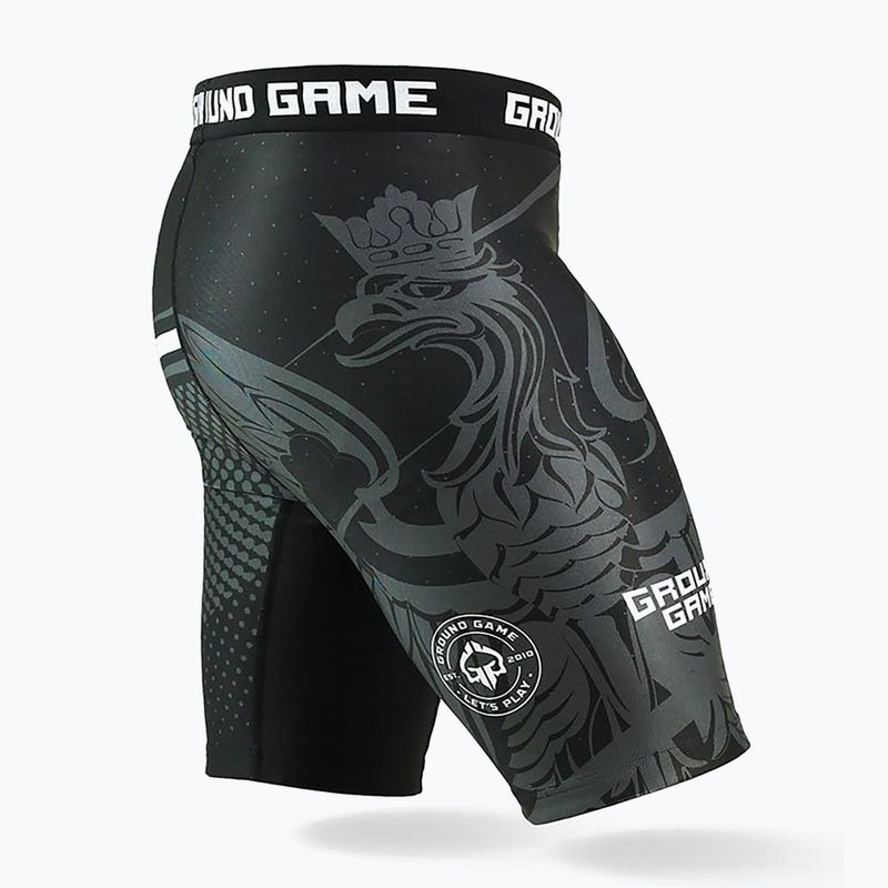 Spodenki treningowe męskie Ground Game Vale Tudo Polska czarno/biało/czerwone 4