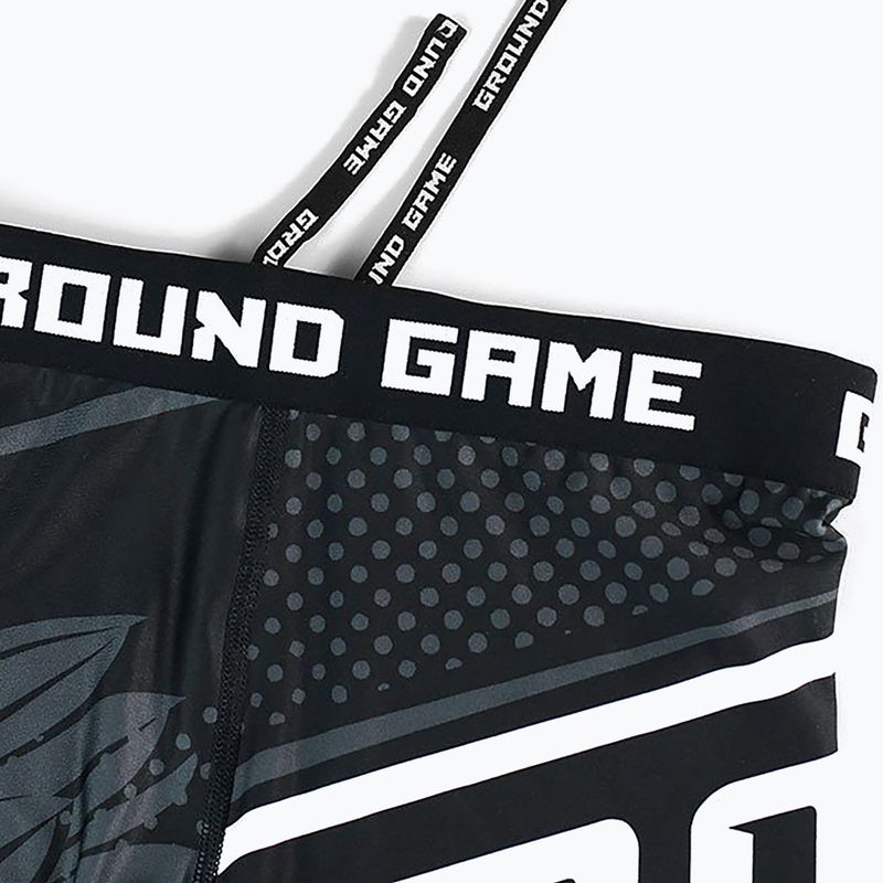 Spodenki treningowe męskie Ground Game Vale Tudo Polska czarno/biało/czerwone 5