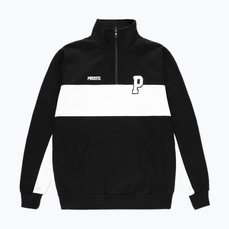 Bluza męska PROSTO Half Zip Sweatshirt black