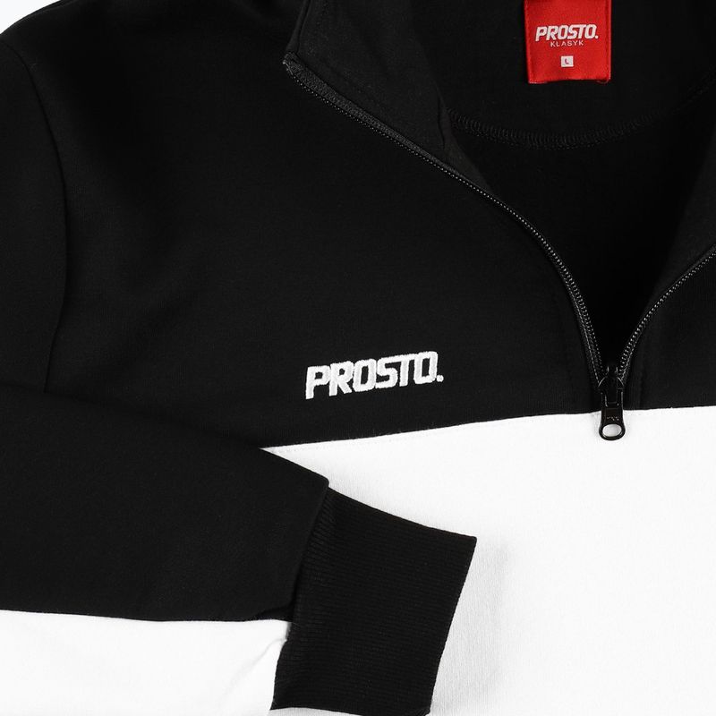 Bluza męska PROSTO Half Zip Sweatshirt black 4