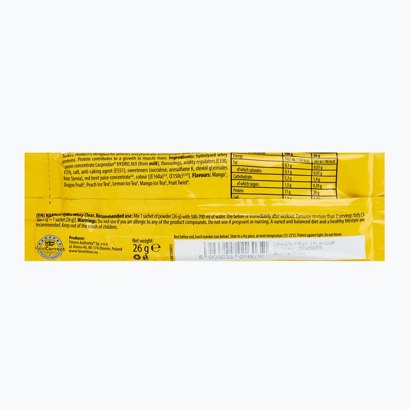 Odżywka białkowa Fitness Authority Napalm Hydro Whey Clear 26 g dragon fruit 2