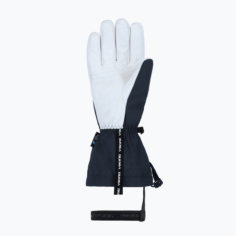 Rękawice narciarskie męskie Viking Sven Ski navy/white leather 9