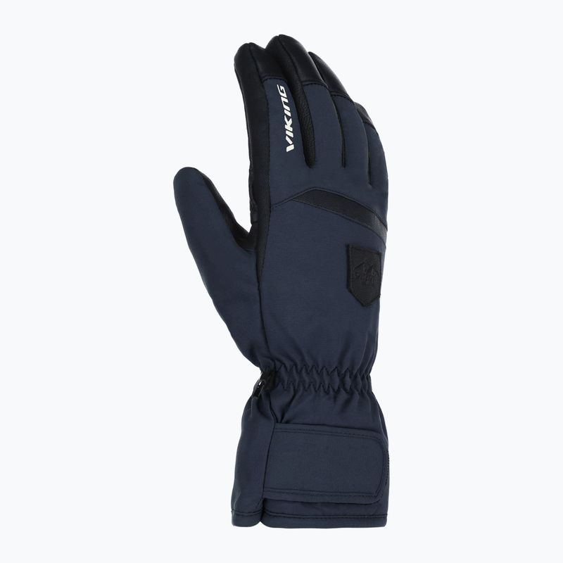 Rękawice narciarskie męskie Viking Lars Ski navy/black leather 8