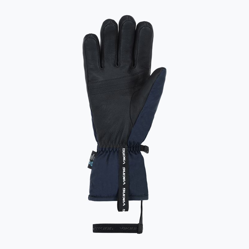 Rękawice narciarskie męskie Viking Lars Ski navy/black leather 9