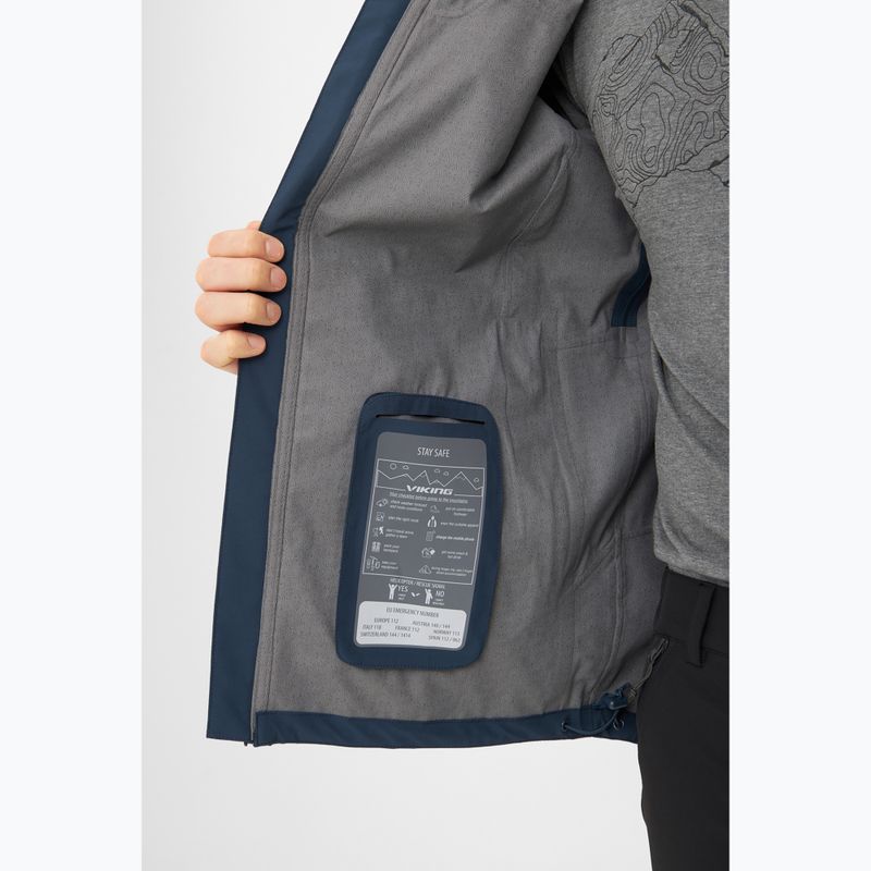 Kurtka przeciwdeszczowa męska Viking Trek Pro 2.5 navy 7