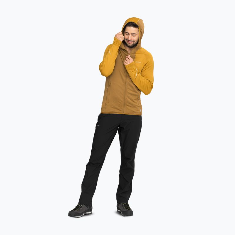 Bluza trekkingowa męska Viking Birger Hoodie light brown/yellow 4