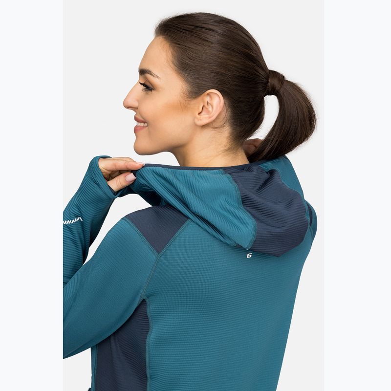 Bluza trekkingowa damska Viking Birger Hoodie blue/navy 5