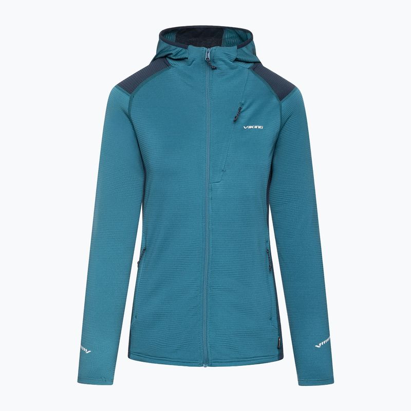 Bluza trekkingowa damska Viking Birger Hoodie blue/navy 8