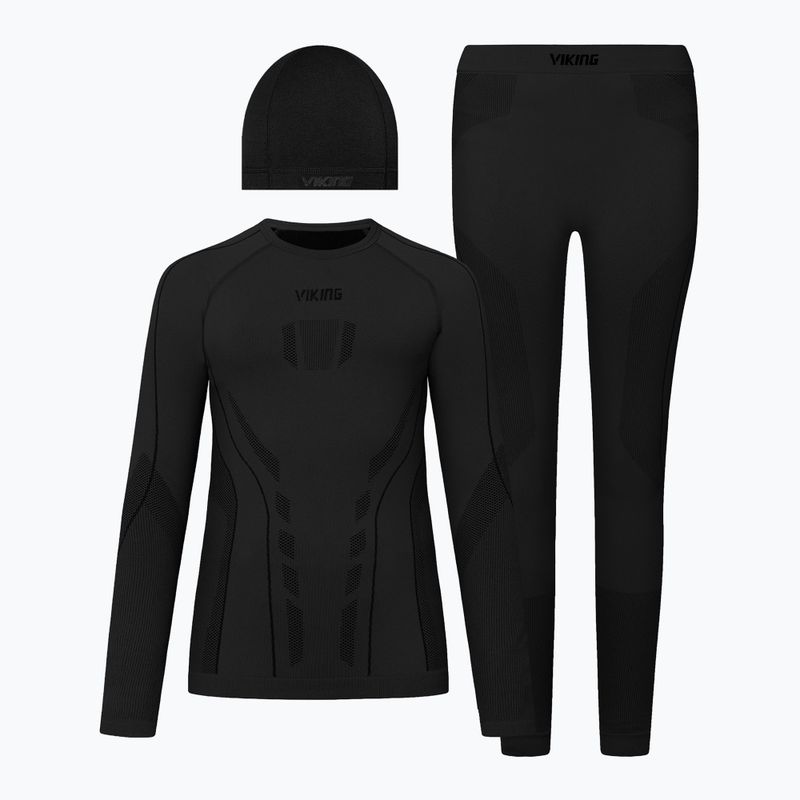 Zestaw bielizny termoaktywnej dla dzieci Viking Football Riko 2.0 Base Layer black