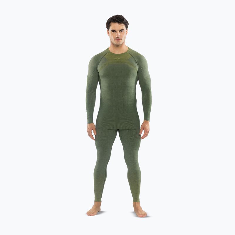 Komplet bielizny termoaktywnej męskiej Viking Altis Base Layer dark green
