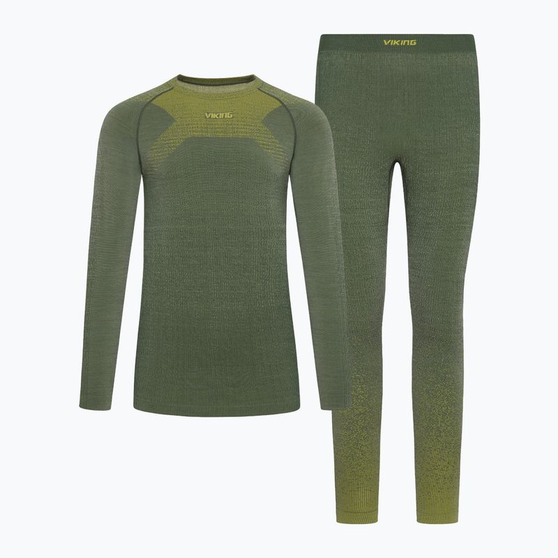 Komplet bielizny termoaktywnej męskiej Viking Altis Base Layer dark green 7