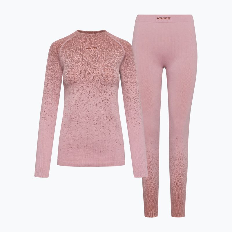 Komplet bielizny termoaktywnej damskiej Viking Altis Base Layer pink 8