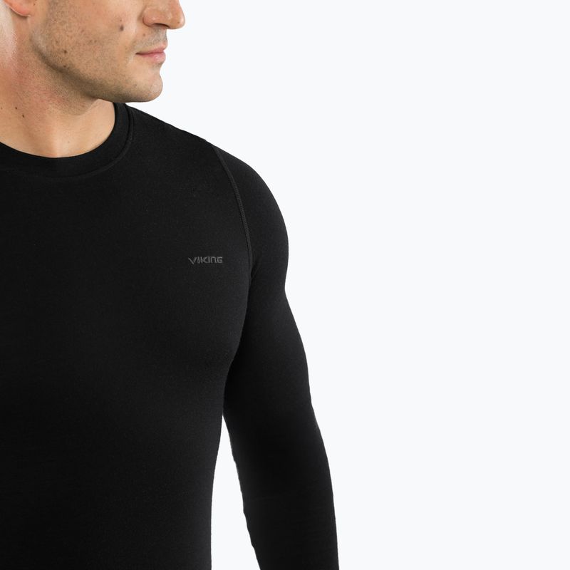 Komplet bielizny termoaktywnej męskiej Viking Meriboo Base Layer black 5