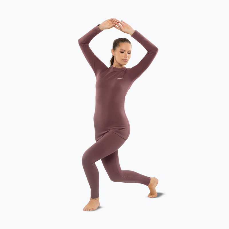 Komplet bielizny termoaktywnej damskiej Viking Meriboo Base Layer pink 3