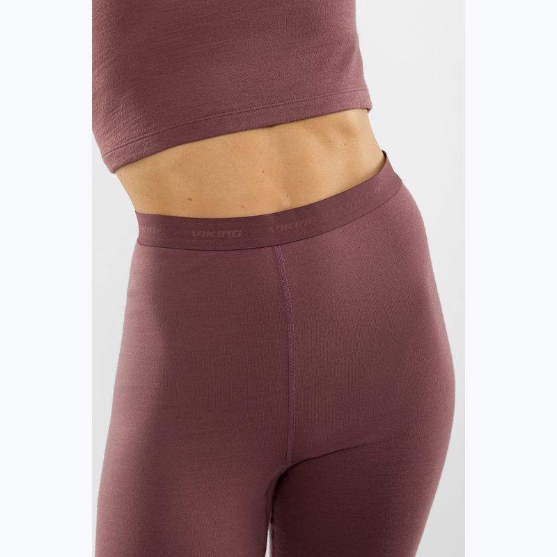 Komplet bielizny termoaktywnej damskiej Viking Meriboo Base Layer pink 6