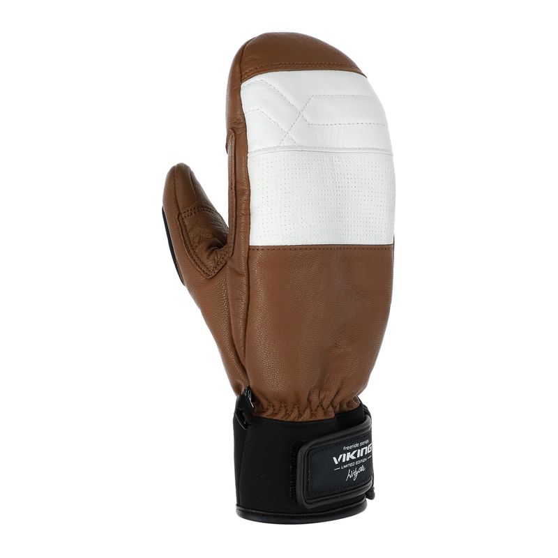 Rękawice narciarskie Viking Send It brown/white