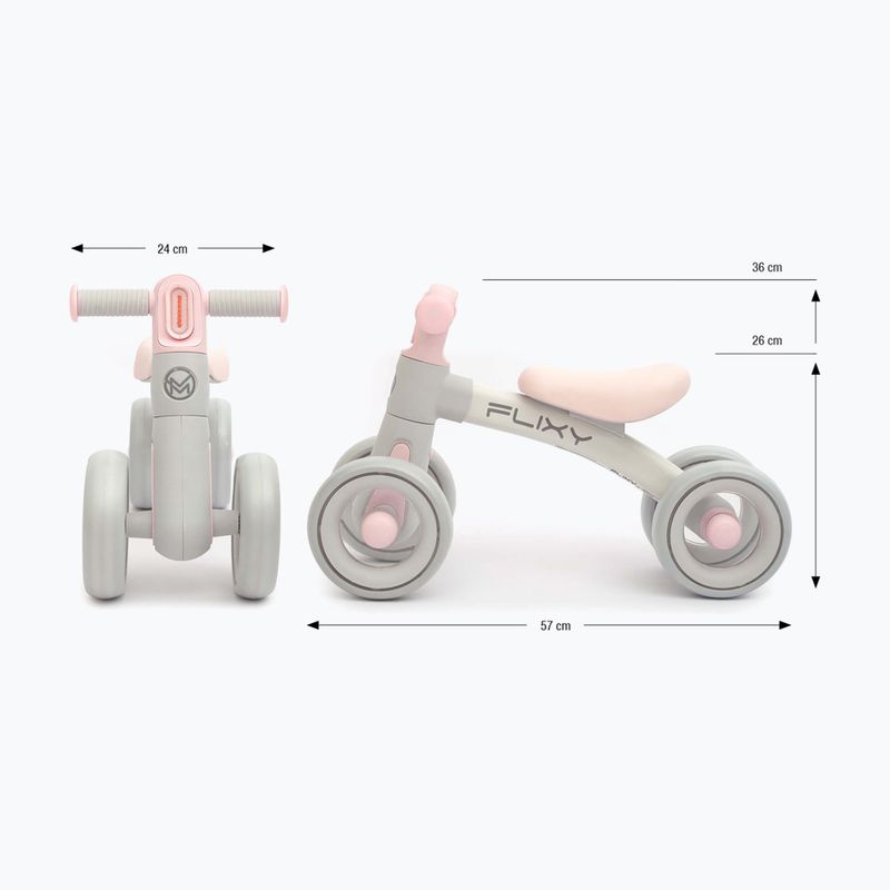 Rowerek biegowy Milly Mally Flixy pink 2